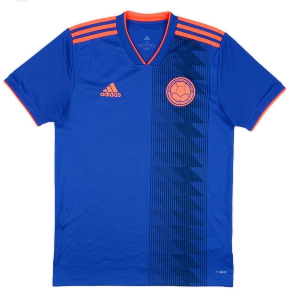 Original Adidas Blue Colombian Jersey - Picture 1 of 2